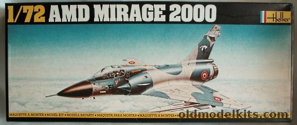 Heller 1/72 AMT Mirage 2000 - E.C. 1/2 Cigocnes or E.C. 3/2 Alsace French Air Force, 354 plastic model kit